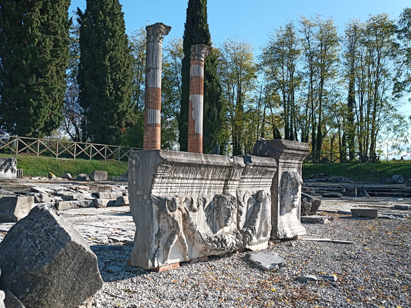 Manutenzione conservativa foro romano di Aquileia