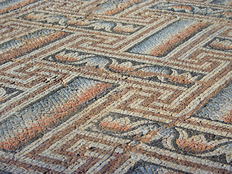 mosaico, pavimento, restauro