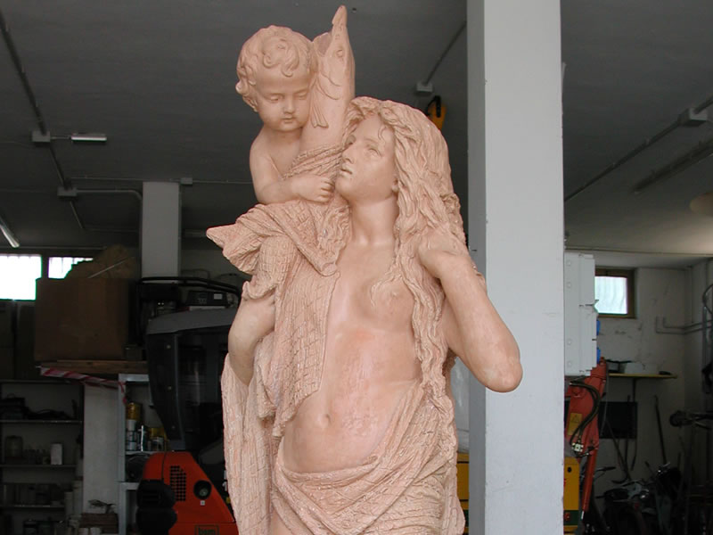 restauro di sculture lignee e statue in gesso, pietra, marmo, bronzo, rame