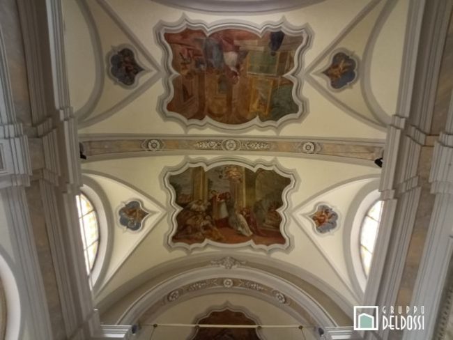 Restauro dipinti murali cheisa san carlo