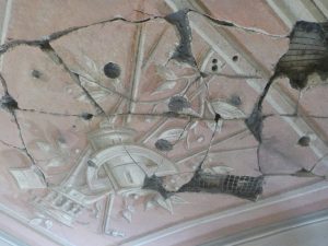 Restauro Strutturale Soffitto decorato Arelle