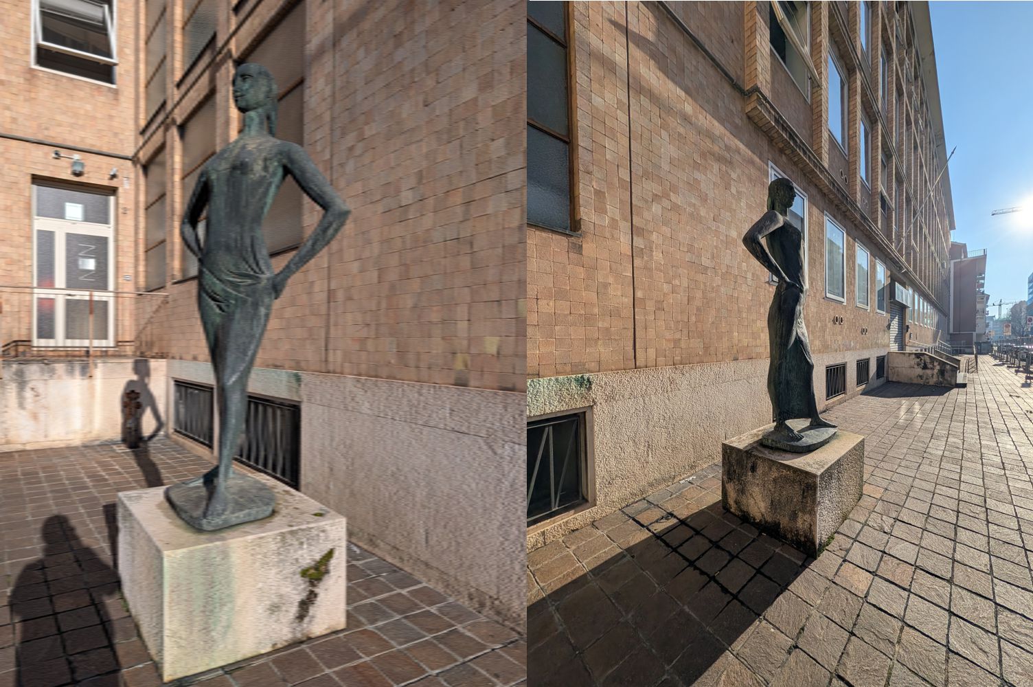 Bergamo Restauri - Statua contemporanea